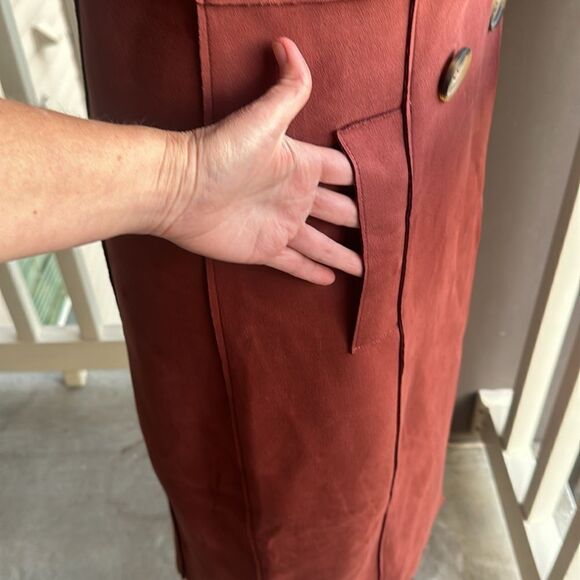 NWT 🎁 Anthropologie  Long MicroSuede Vest/Dress - Picture 2 of 9